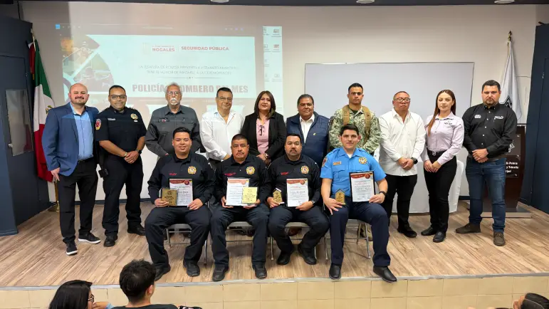 Héroes de Nogales: Bomberos y Policías reconocidos en ceremonia histórica
