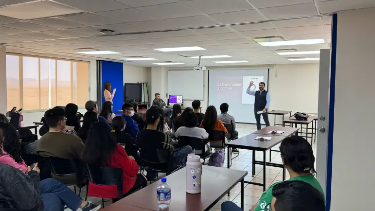INE capacita a estudiantes Unison Nogales en proceso electoral
