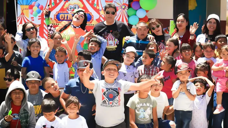 Niños de Mascareñas celebran fiesta infantil DIF-Municipal
