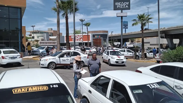 Megaoperativo en Nogales detecta taxis robados e irregularidades
