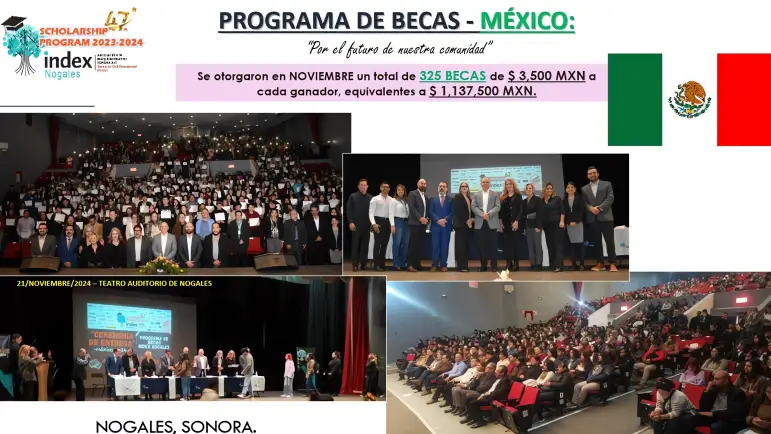 Becas Index benefician a estudiantes de Nogales y Río Rico

