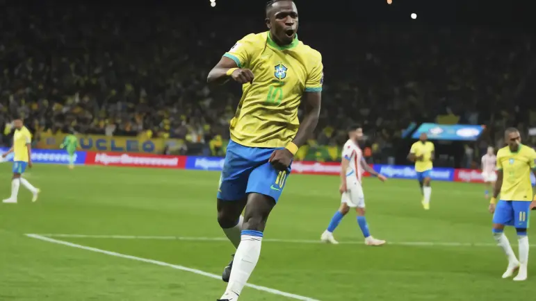 Brasil sella su pase a Qatar 2026 con gol de Vinicius Jr.
