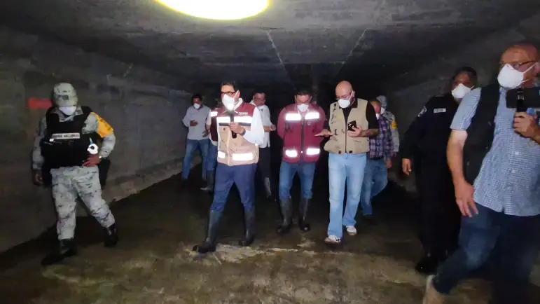 Revisan embovedado en Nogales y proponen mejoras tras lluvia monzónica