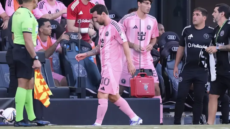 Lesión muscular deja fuera a Messi en partido del Inter Miami
