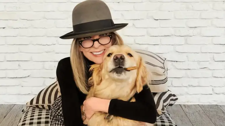 Diane Keaton deja $5 millones en fideicomiso para su perro Reggie tras su muerte