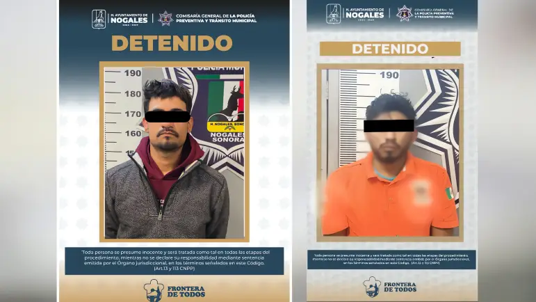 Dos taxistas arrestados tras chocar contra tres vehículos en Nogales