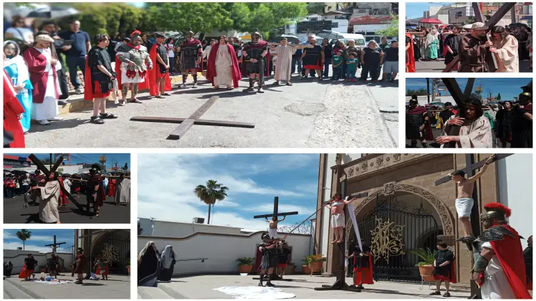 Nogales vive el Viacrucis con tradición y fe en el Viernes Santo