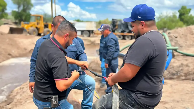 Oomapas atiende reportes de agua turbia en comunidades afectadas