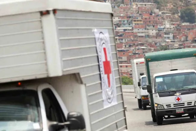 Cruz Roja entrega a Venezuela primer cargamento con ayuda humanitaria