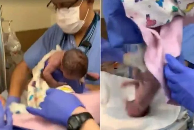Lo viral: Doctor tira a recién nacida y le causa hemorragia; lo graban
