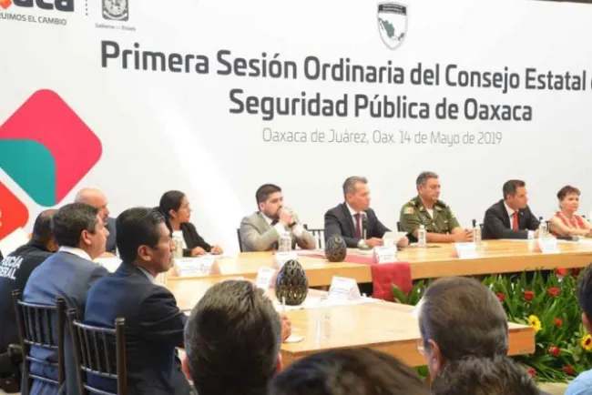 Sesiona por primera vez el Consejo Estatal de Seguridad Pública de Oaxaca