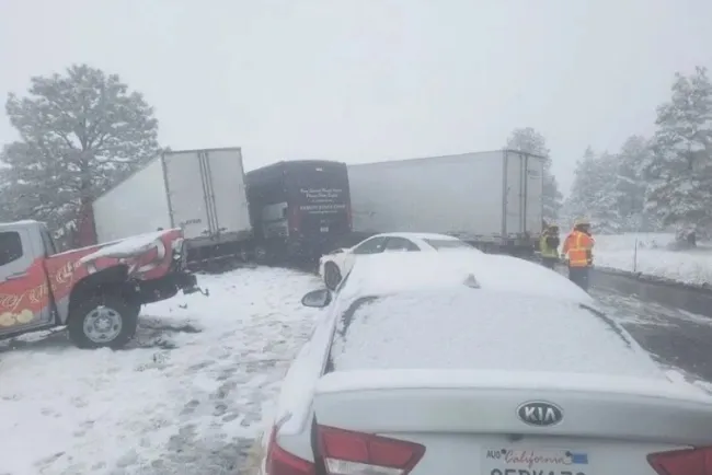 En pleno mayo cae nevada en Flagstaff, Arizona