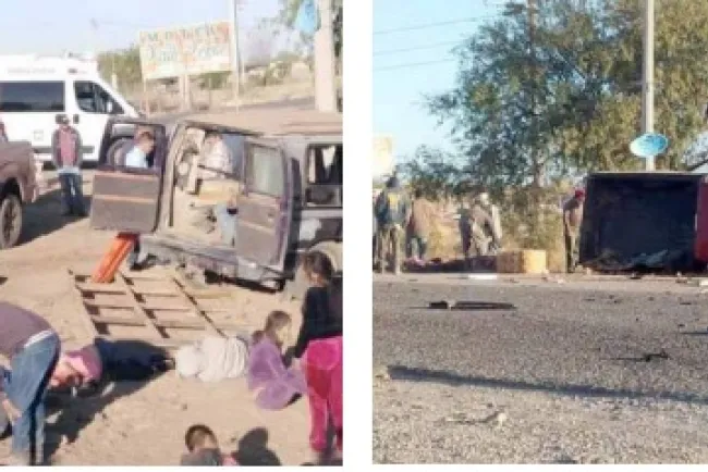 Deja encontronazo ocho muertos