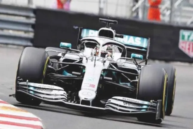 Hamilton logra el mejor
tiempo en Mónaco 