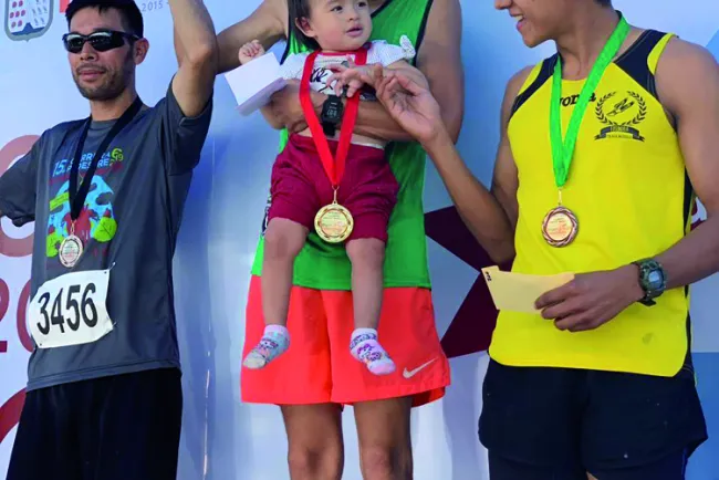 Buena convocatoria
en carrera pedestre