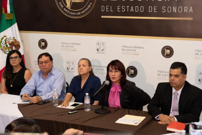 Comunicado de la Fiscal General de Justicia del Estado de Sonora, Claudia Indira Contreras