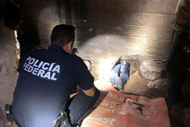 Descubren narco
túnel inconcluso