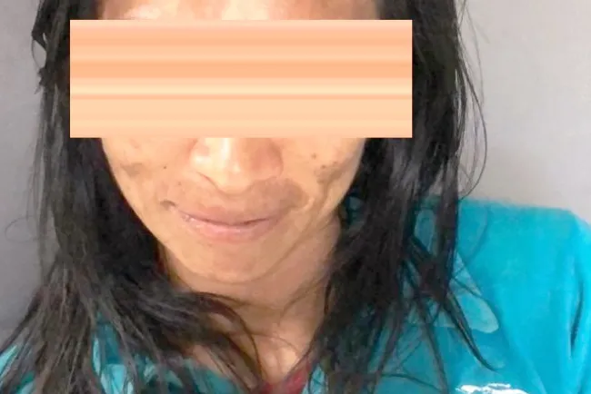 Detienen a mujer
con enorme cuchillo