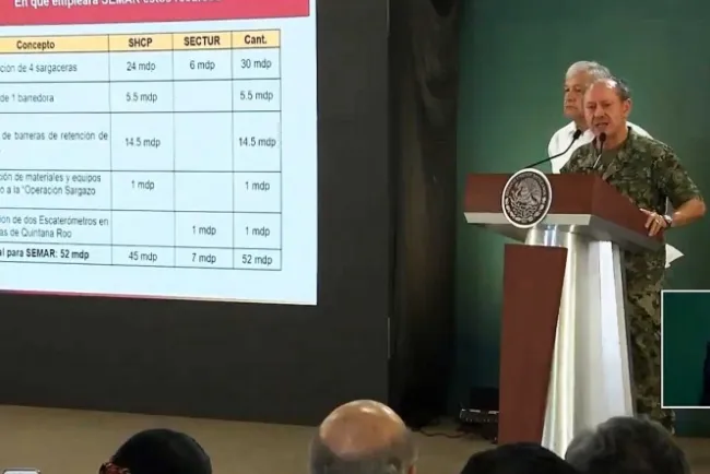 Destinará la Marina 52 mdp para combatir el sargazo