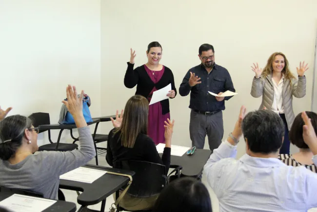 Realizan actividad de Lenguaje de Señas