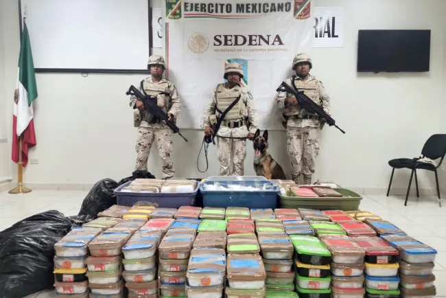 Incauta Ejército 569 kilos de “cristal”