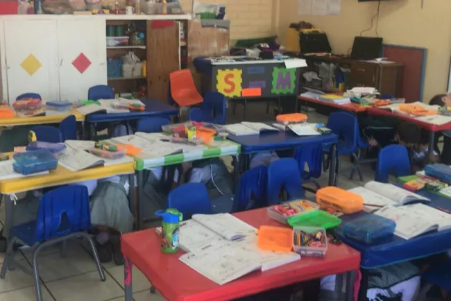 Realizan simulacro en Jardín de Niños