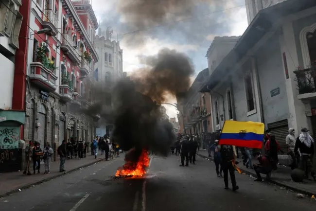 Reportan muerte de indígena en protesta en Ecuador