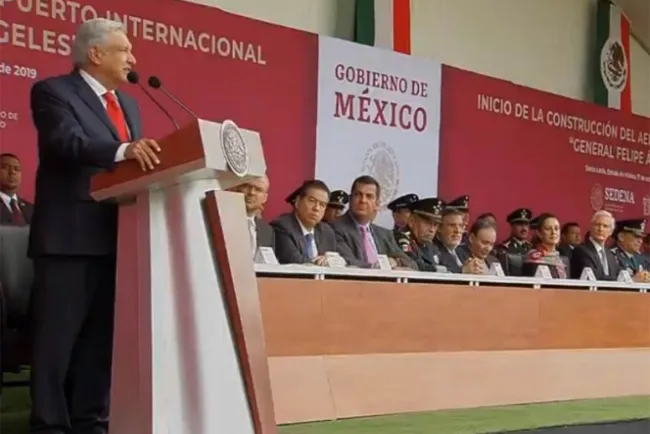 Inicia la construcción del aeropuerto en Santa Lucía