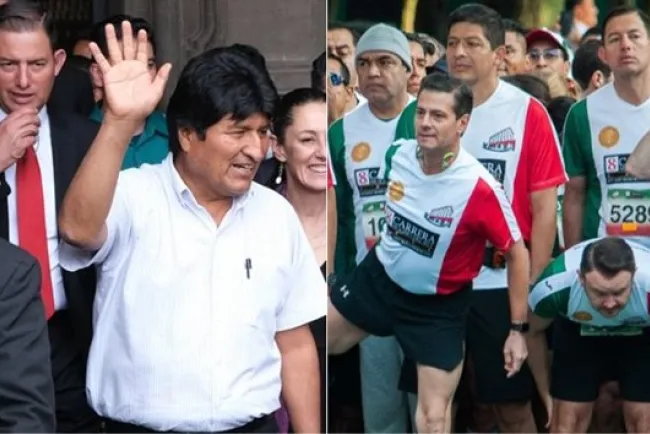 Escoltas de Enrique Peña Nieto ahora cuidan a Evo Morales