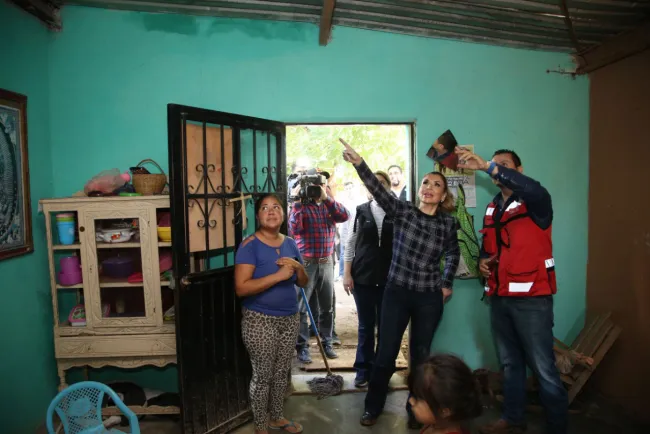 Verifica daños por las lluvias