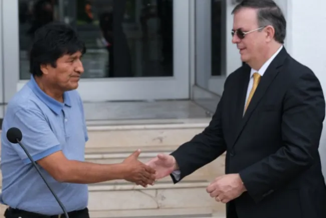 Confirma Marcelo Ebrard traslado de Evo Morales a Argentina