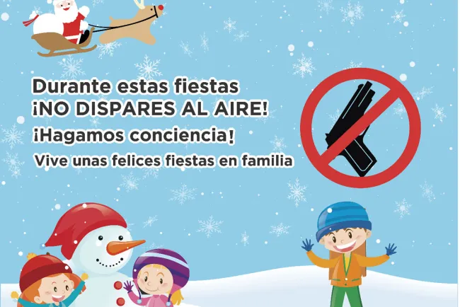 Concientizan sobre disparos al aire
