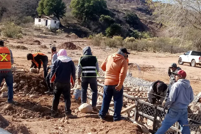 Avanzan trabajos delparque en El Represo