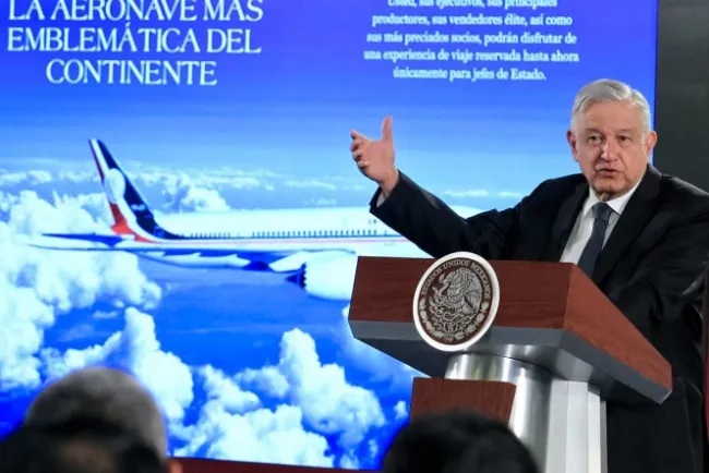 Plantean sacar el avión presidencial en rifa; $500 el cachito