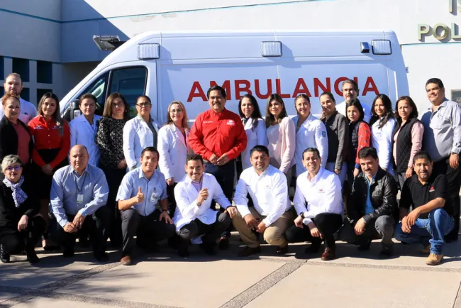 Entrega Isssteson ambulancias