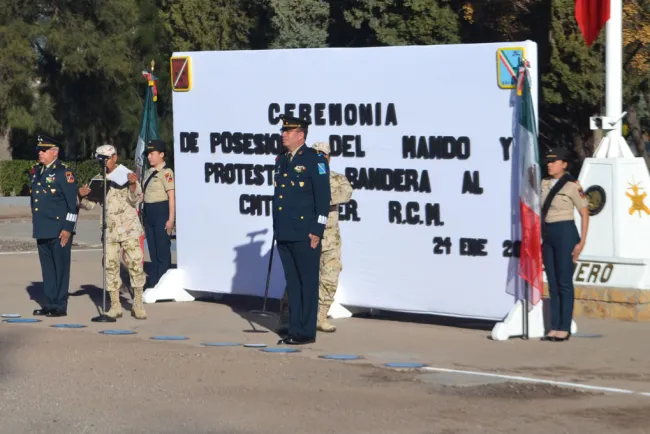 Realizan cambio de mando militar