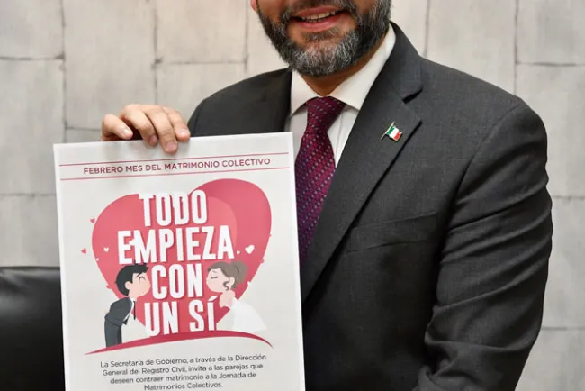 Invitan a matrimonio colectivo en febrero