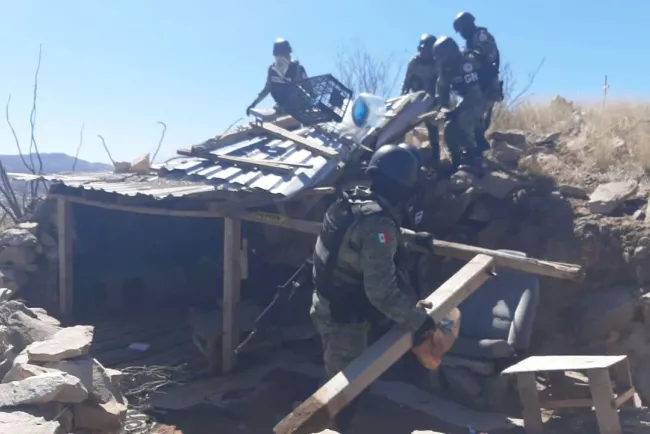 Desmantela Guardia Nacional “tiradero” en Colinas del Sol