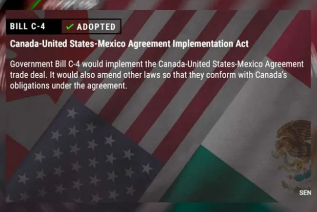 Aprueba también el Senado de Canadá el T-MEC