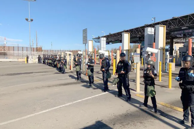 Realizan simulacros en garitas de Nogales