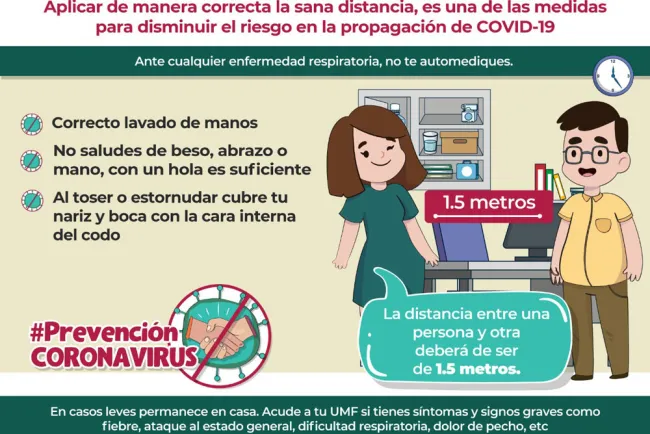 El IMSS promueve medidas la Sana Distancia