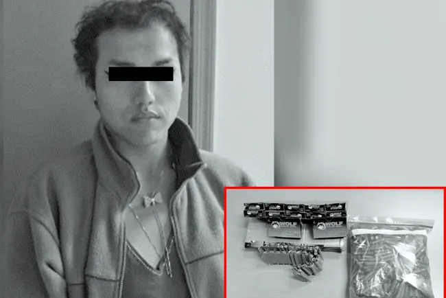  Detectan cartuchos útiles en garita