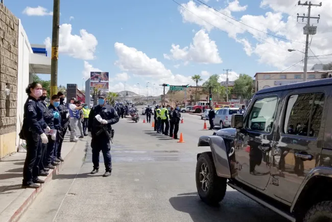 Realiza Policía Municipal filtros en calles citadinas