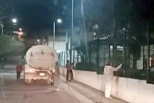 Se unen empresarios a sanitización de la ciudad