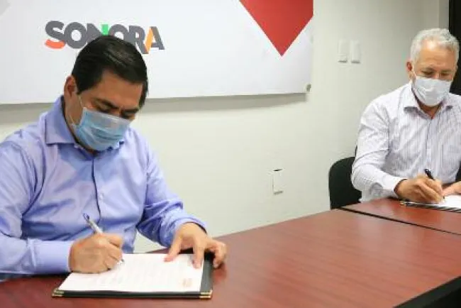 Firma Isssteson y SNTE Sección 54 convenio