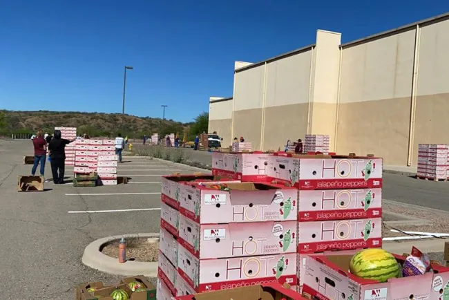 Entregan vegetales en Nogales