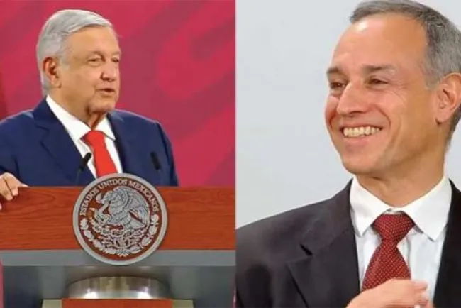 AMLO muestra apoyo a López-Gatell y acusa campaña en su contra