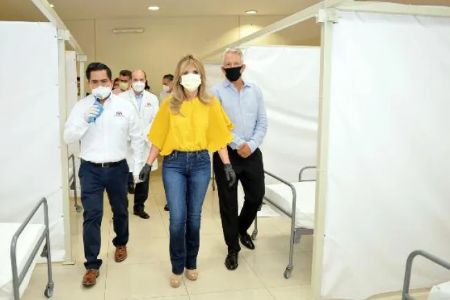 Supervisa Gobernadora reconversión de hotel del SNTE Sección 54 a hospital Covid-Isssteson