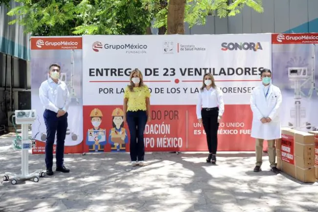 Recibe ventiladores en donación