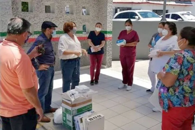 Realizan sanitización en lugares públicos